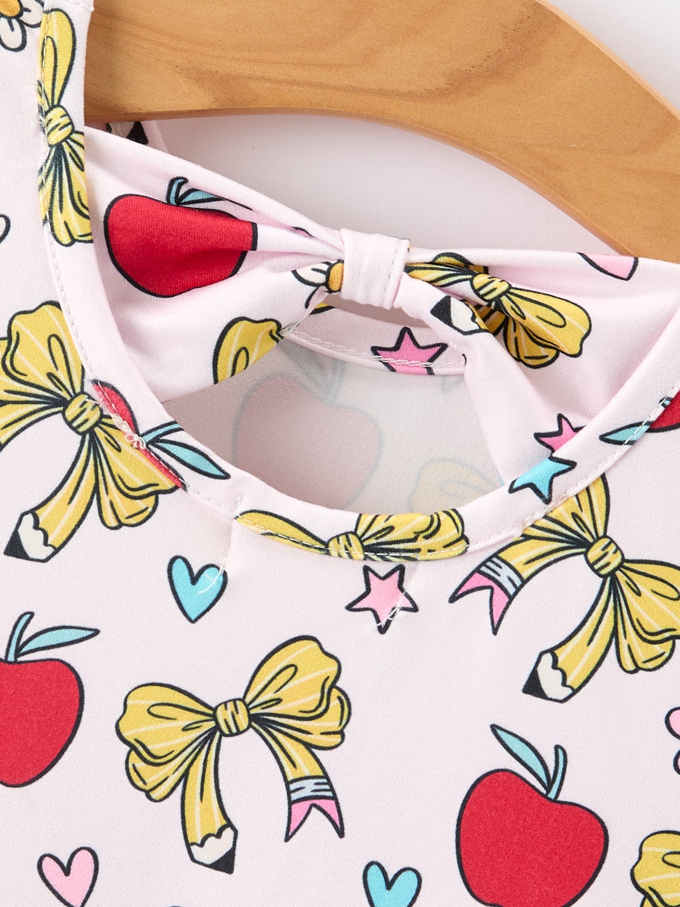 🍎🎀 Girls Back To School Apple Bow Pocket Twirl Dress | Boutique School Outfit