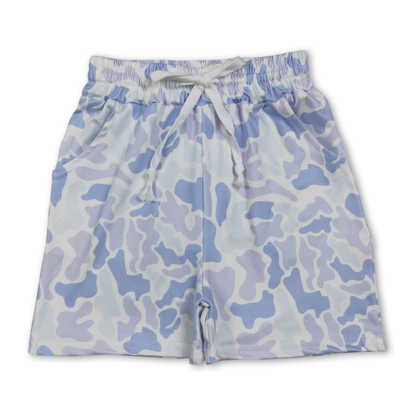 🧢 Little Ranger Blue Camo Shorts
