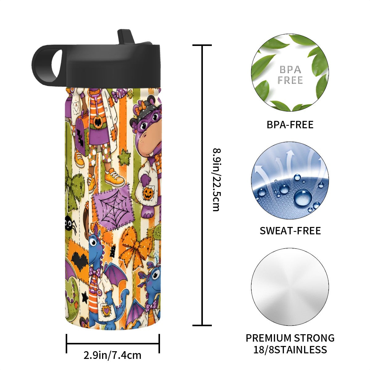 Halloween Doc McStuffins Stainless Steel Vacuum Insulated Tumbler (18oz)