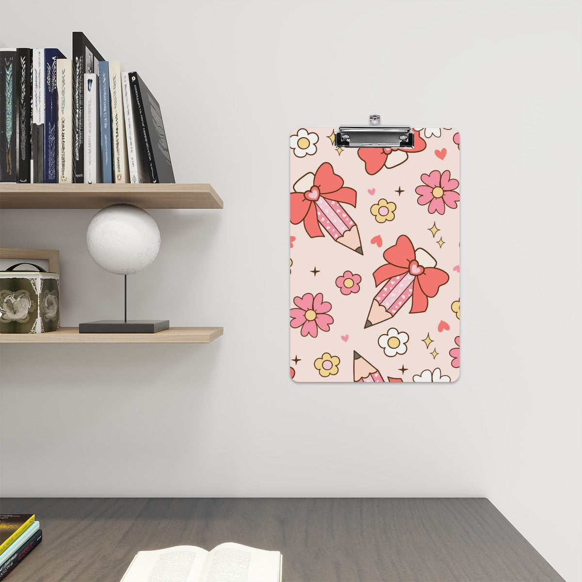 Acrylic Clipboard Pencil