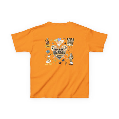 Kids T‑Shirt — Cute Bear & Bow Graphic Tee (Playful Animal Collage)