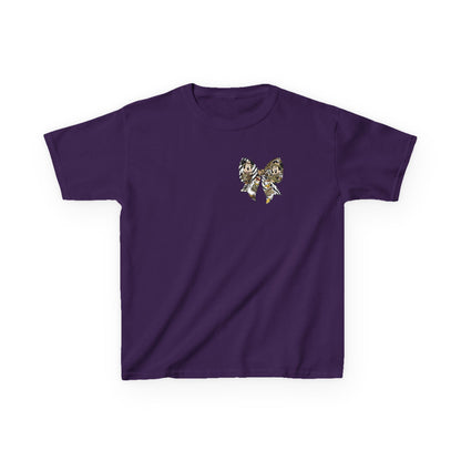 Kids T‑Shirt — Cute Bear & Bow Graphic Tee (Playful Animal Collage)