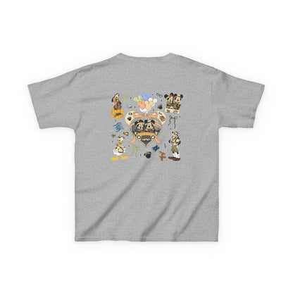 Kids T‑Shirt — Cute Bear & Bow Graphic Tee (Playful Animal Collage)