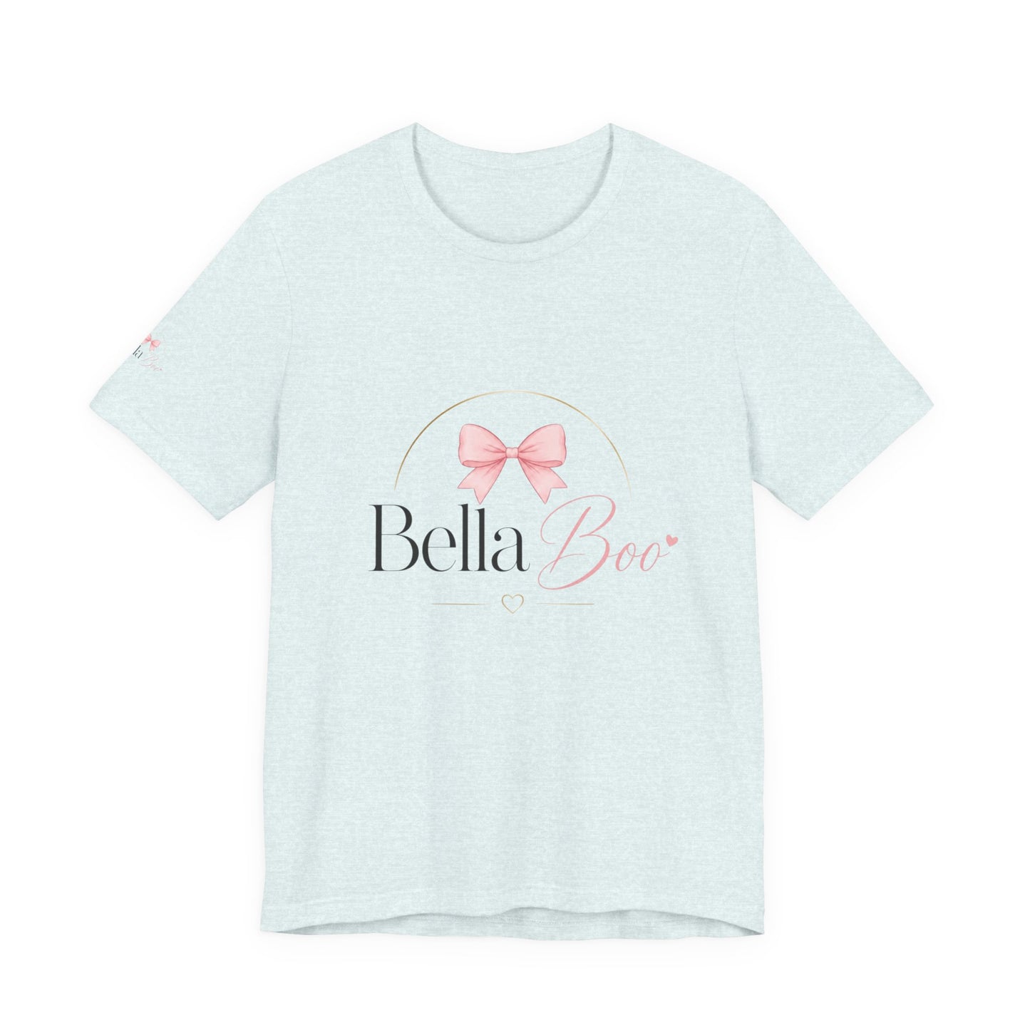 Bella Boo Tee — Pink Bow Baby Name Graphic T-Shirt