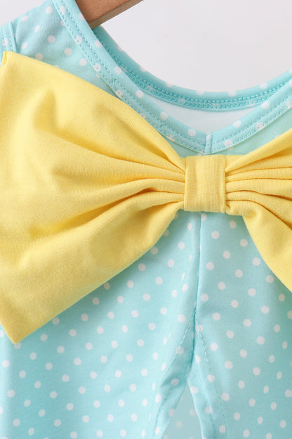 Summer Lemon Smocked Bow Bloomer Set | Baby Girl Floral Lemon Outfit | Cute Summer Boutique Baby Clothing Set