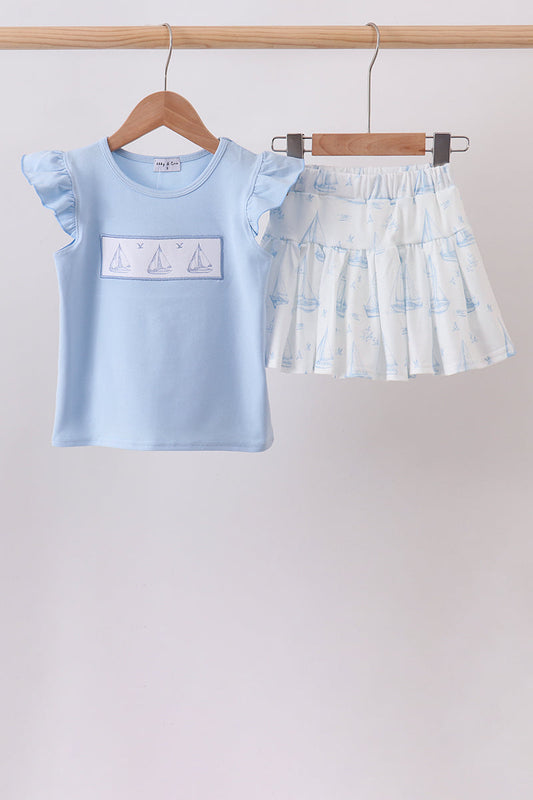 Sailors Dreams Sailboat Skort Set