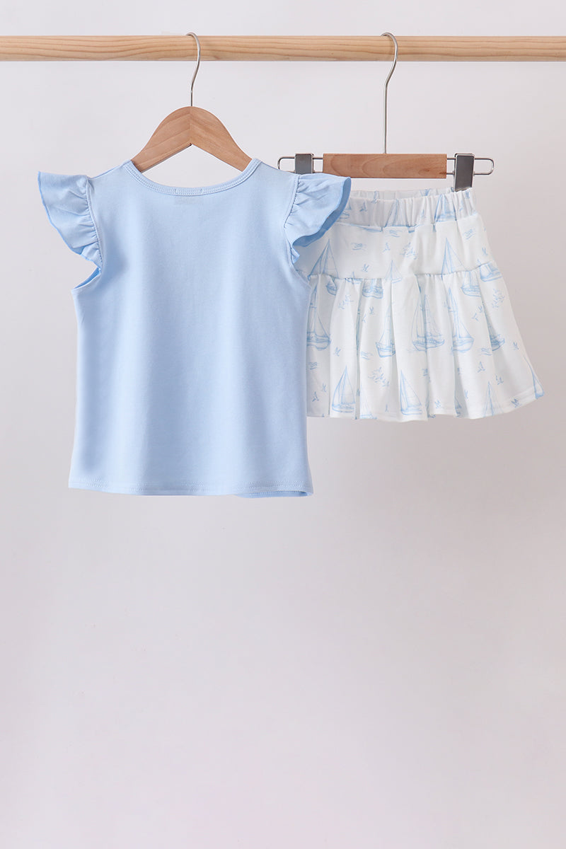 Sailors Dreams Sailboat Skort Set