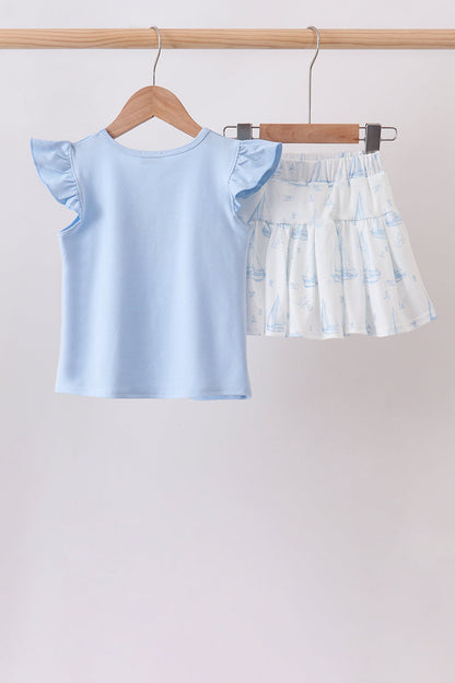 Sailors Dreams Sailboat Skort Set