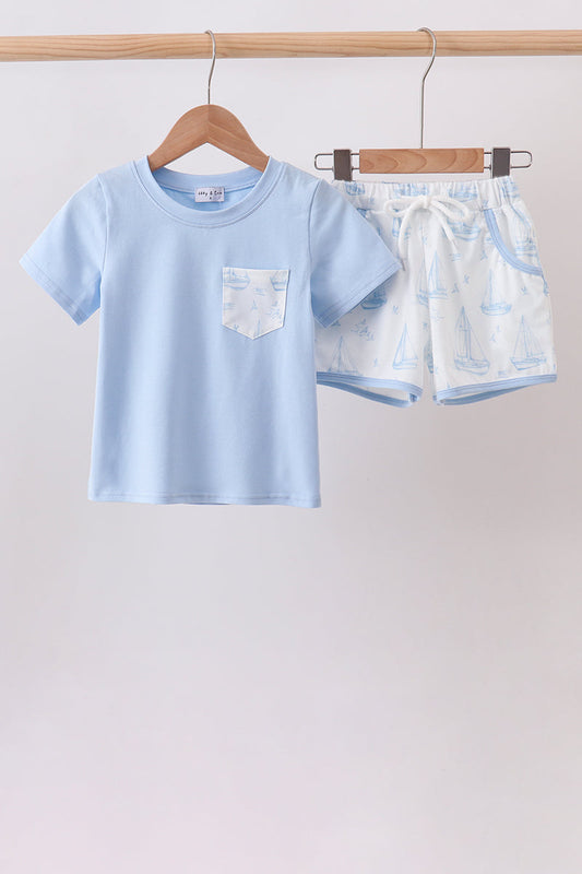 Sailors Dreams Sailboat Short Set