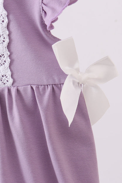 Girls Purple Princess Romper ] Rapunzel Inspired Romper ] Fairytale