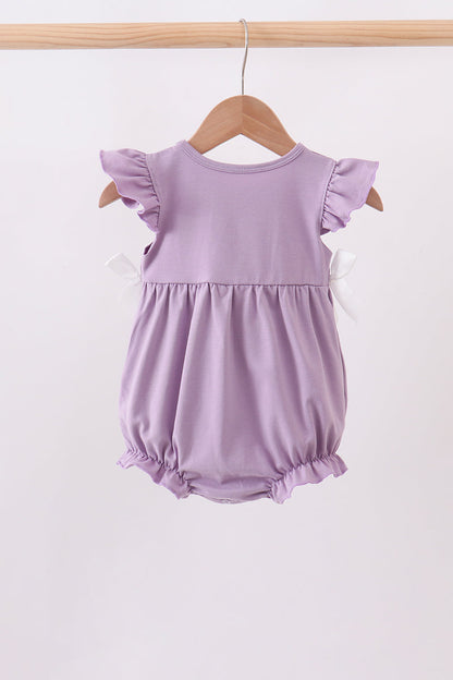 Girls Purple Princess Romper ] Rapunzel Inspired Romper ] Fairytale