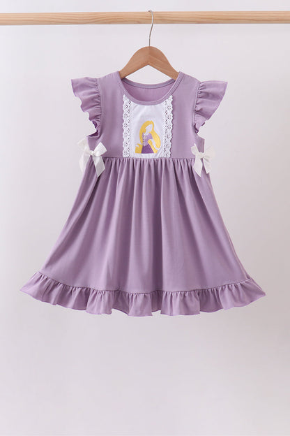 Girls Purple Princess Dress] Rapunzel Inspired Dress] Fairytale Gown