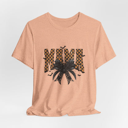 Mamá Floral Checkerboard Tee – Vintage Floral Mom Shirt