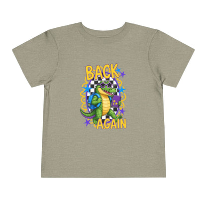 Toddler Tee — "Back Again" Dinosaur Graphic Shirt