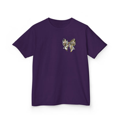 Kids T‑Shirt — Cute Bear & Bow Graphic Tee (Playful Animal Collage)