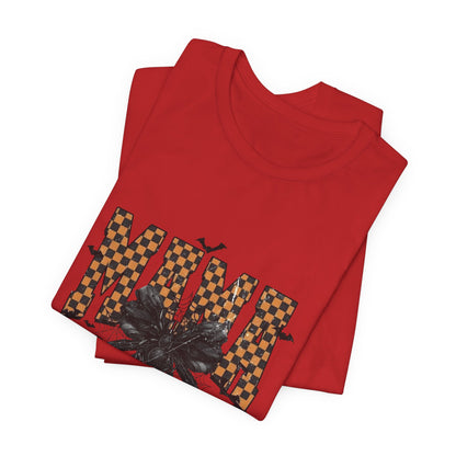 Mamá Floral Checkerboard Tee – Vintage Floral Mom Shirt