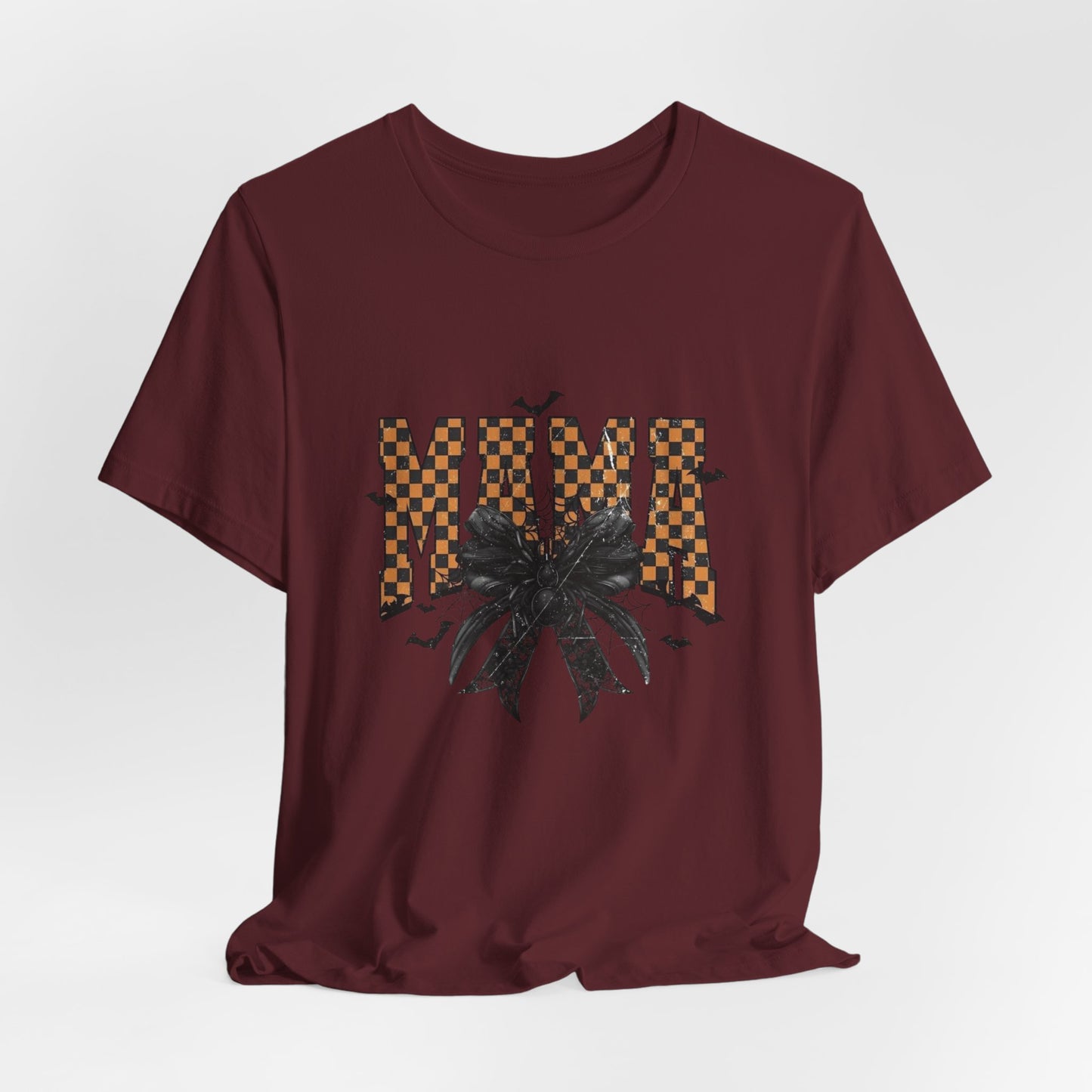 Mamá Floral Checkerboard Tee – Vintage Floral Mom Shirt