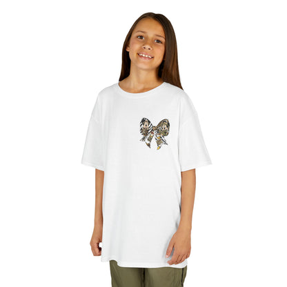 Kids T‑Shirt — Cute Bear & Bow Graphic Tee (Playful Animal Collage)