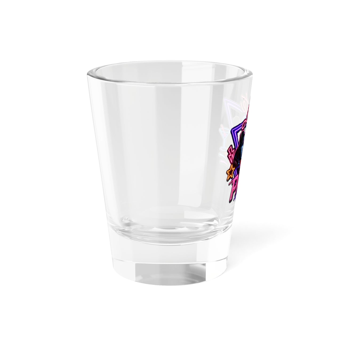 Late to the Party Neon Shot Glass — 1.5oz Retro Party Shooter