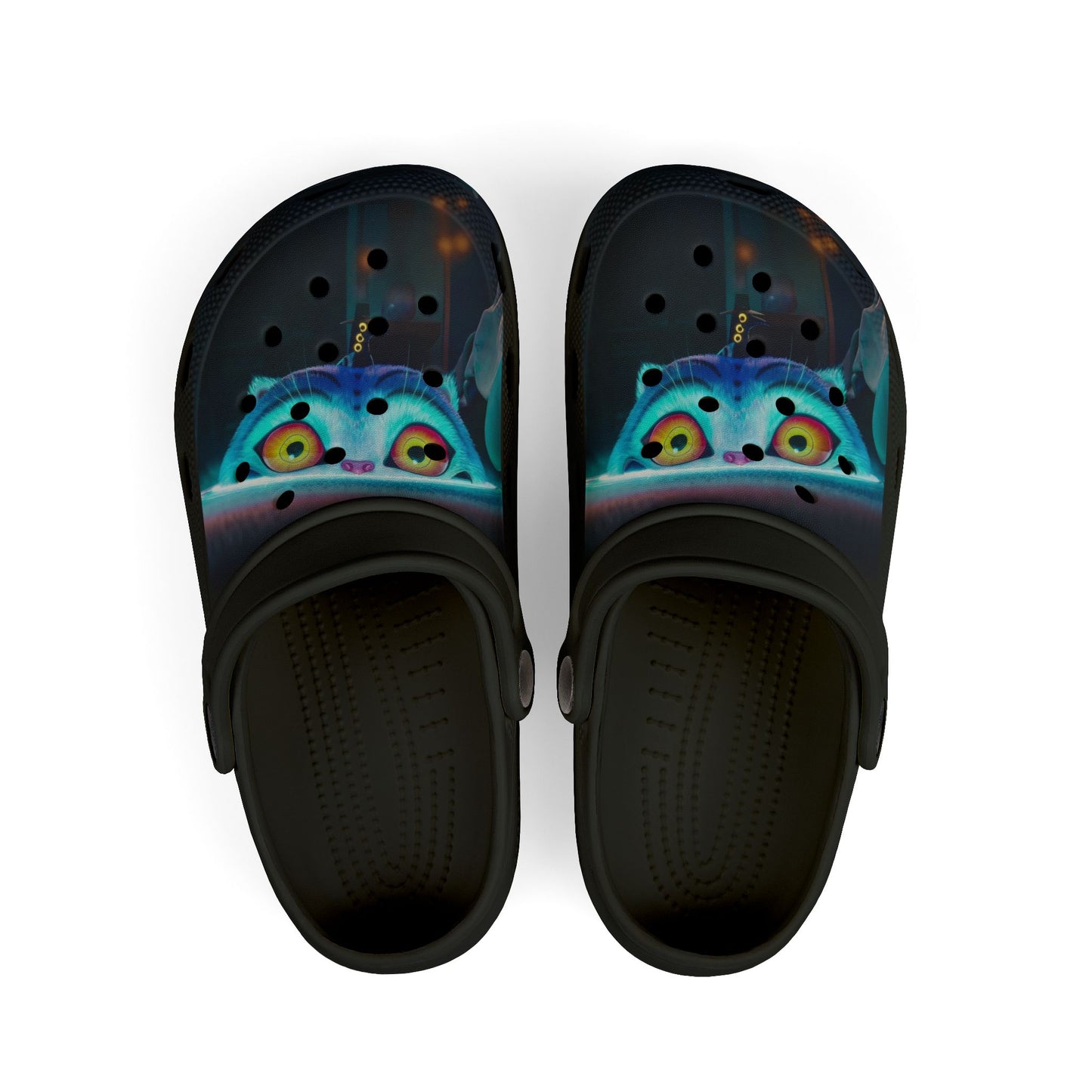 Kids Glow Derpy Clogs — Cute Neon Derpy EVA Foam Slip-Ons