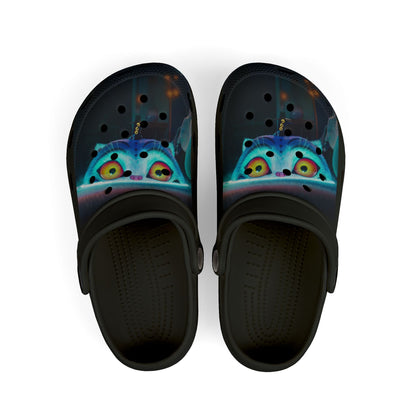 Kids Glow Derpy Clogs — Cute Neon Derpy EVA Foam Slip-Ons