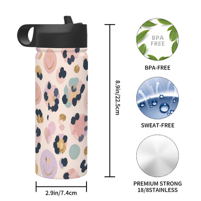 Stainless Steel Vacuum Insulated Tumbler (18oz) Girly Pattern