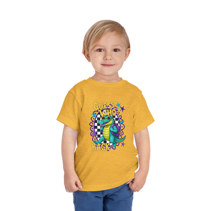Toddler Tee — "Guess Who's Back" Alligator Cartoon Graphic