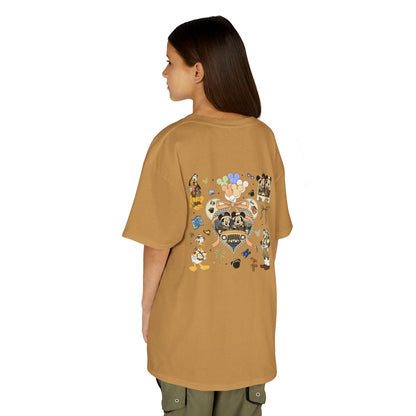 Kids T‑Shirt — Cute Bear & Bow Graphic Tee (Playful Animal Collage)