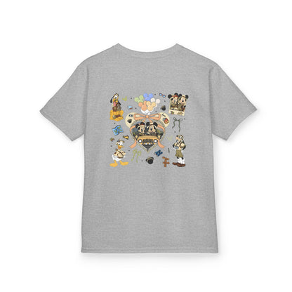 Kids T‑Shirt — Cute Bear & Bow Graphic Tee (Playful Animal Collage)