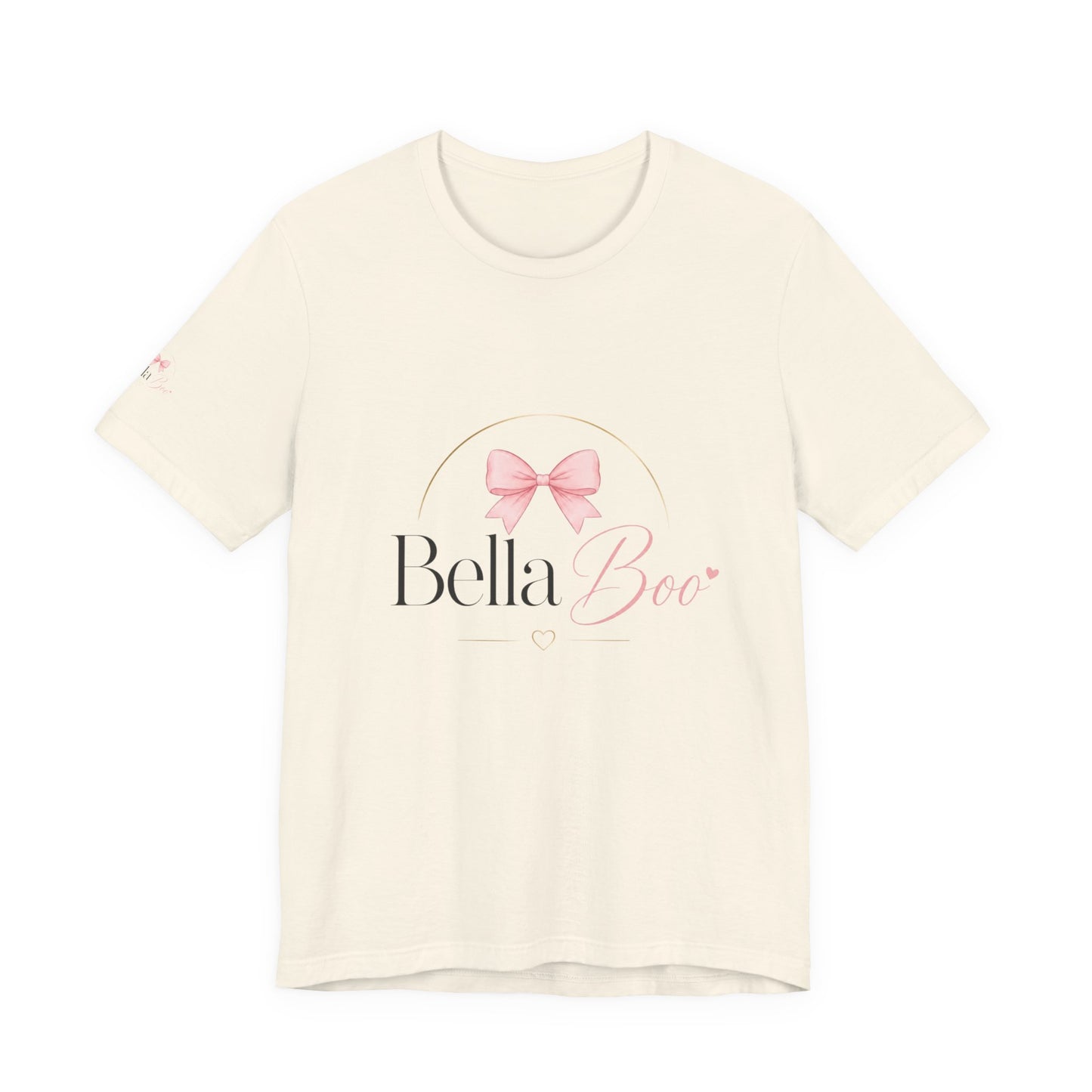 Bella Boo Tee — Pink Bow Baby Name Graphic T-Shirt