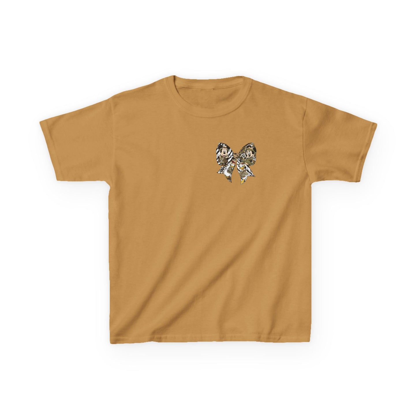 Kids T‑Shirt — Cute Bear & Bow Graphic Tee (Playful Animal Collage)