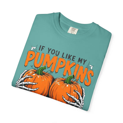Pumpkin Pie Halloween T-Shirt — "If You Like My Pumpkins You Should See My Pie"