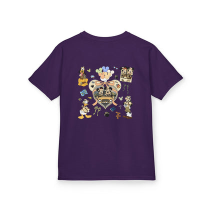 Kids T‑Shirt — Cute Bear & Bow Graphic Tee (Playful Animal Collage)