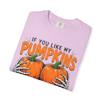 Pumpkin Pie Halloween T-Shirt — "If You Like My Pumpkins You Should See My Pie"