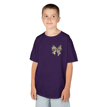Kids T‑Shirt — Cute Bear & Bow Graphic Tee (Playful Animal Collage)