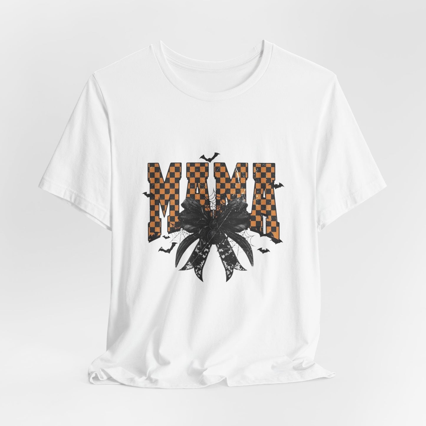 Mamá Floral Checkerboard Tee – Vintage Floral Mom Shirt