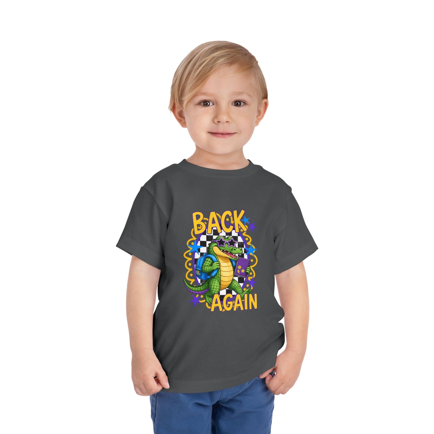 Toddler Tee — "Back Again" Dinosaur Graphic Shirt