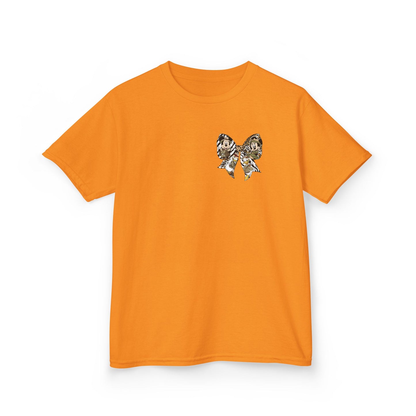Kids T‑Shirt — Cute Bear & Bow Graphic Tee (Playful Animal Collage)