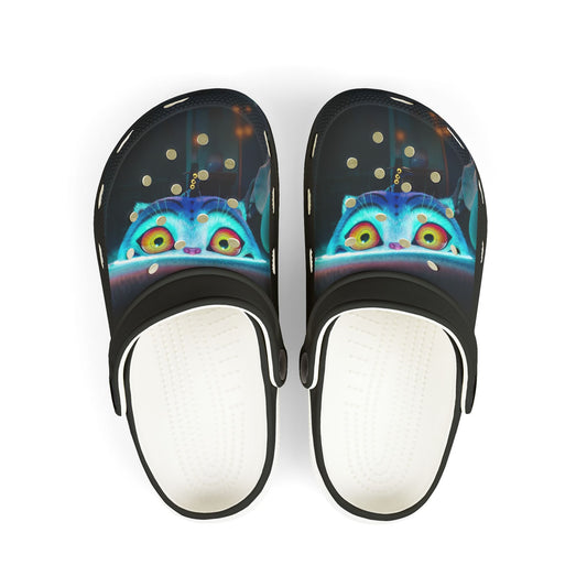 Kids Glow Derpy Clogs — Cute Neon Derpy EVA Foam Slip-Ons