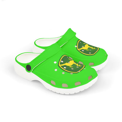 Kids John Deere Green EVA Foam Clogs — Lightweight Garden & Farm Slip-Ons