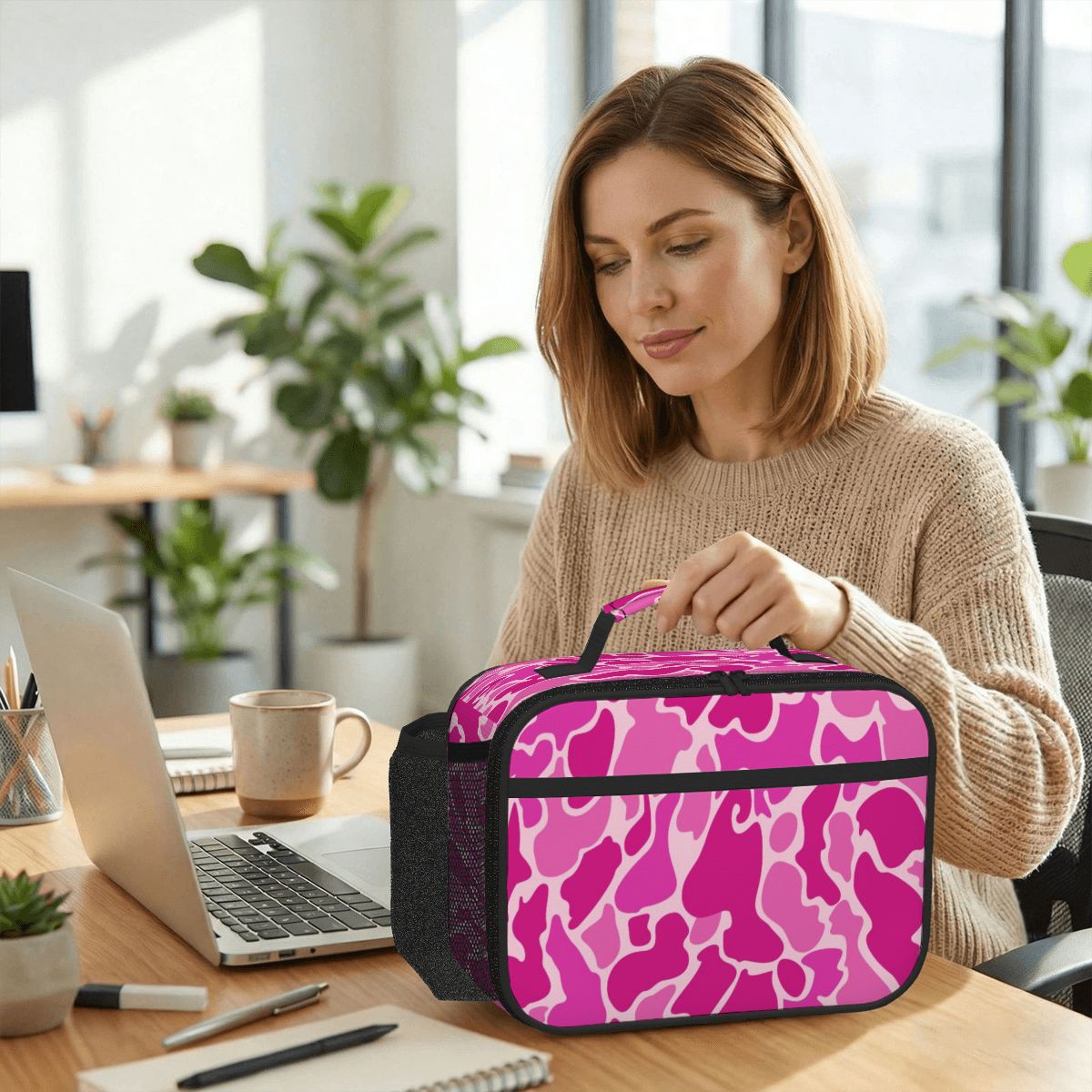 Pink Camo Lunch Box