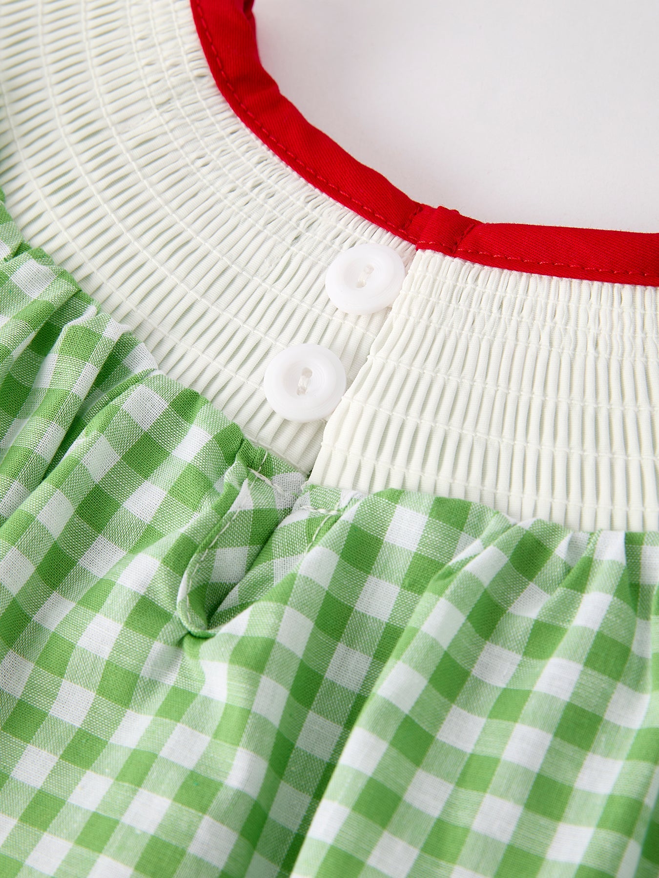 🍎 Back to School Girls’ Green Plaid Smocked Dress | Classic First Day School Outfit 🎒