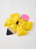Back To School Pencil Bow 4.3 inch Hair Clip
