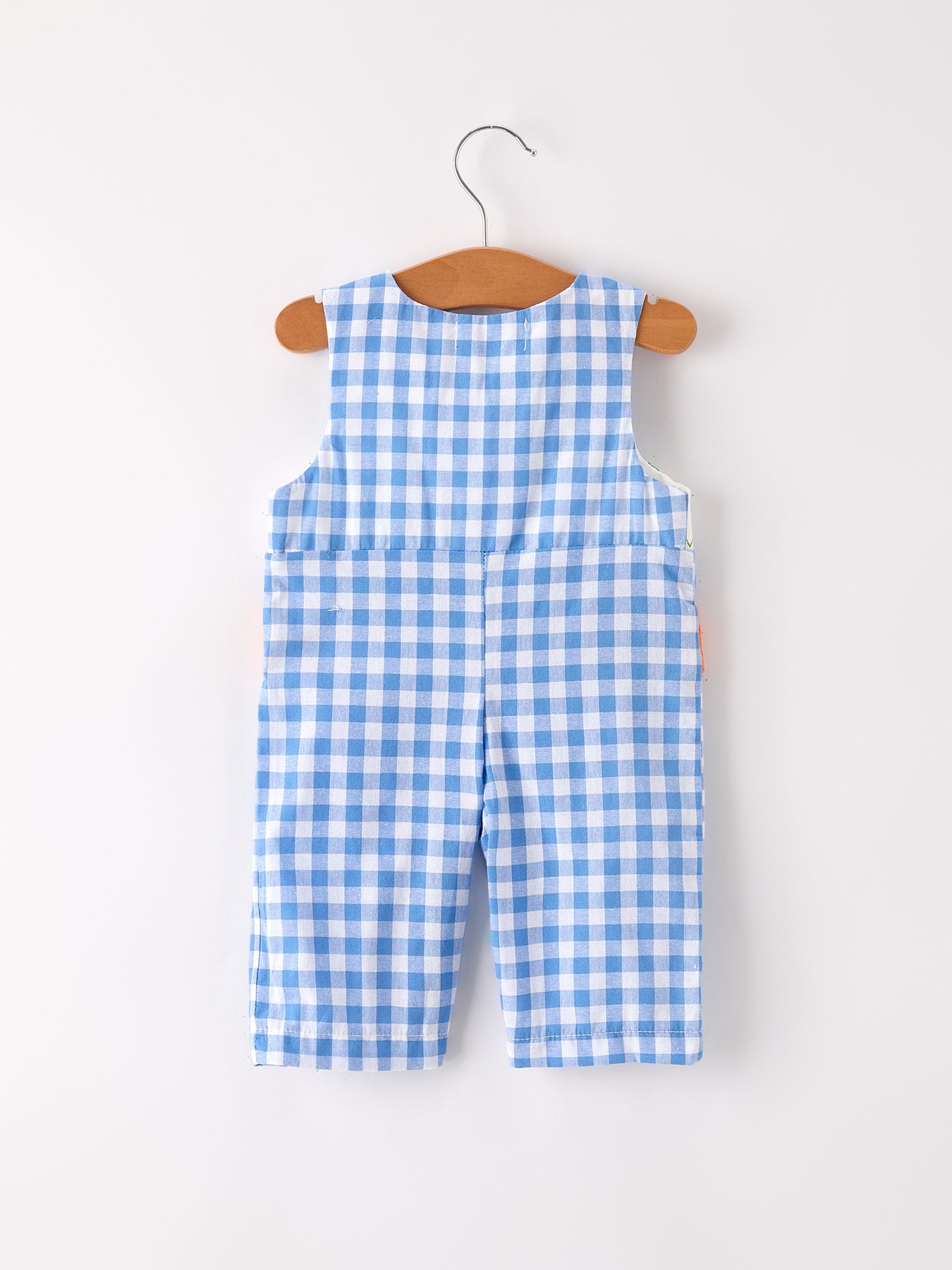 💙 Blue Fall Thanksgiving & Halloween Pumpkin Smock Embroidered Baby Boy Romper | Boutique Autumn Holiday Outfit