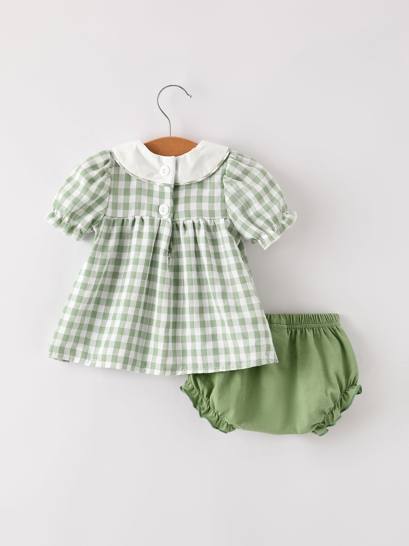 Fall Halloween & Thanksgiving Applique Plaid Girls Bloomers Romper Set | Boutique Baby Girl Autumn Outfit | Pumpkin Holiday Romper