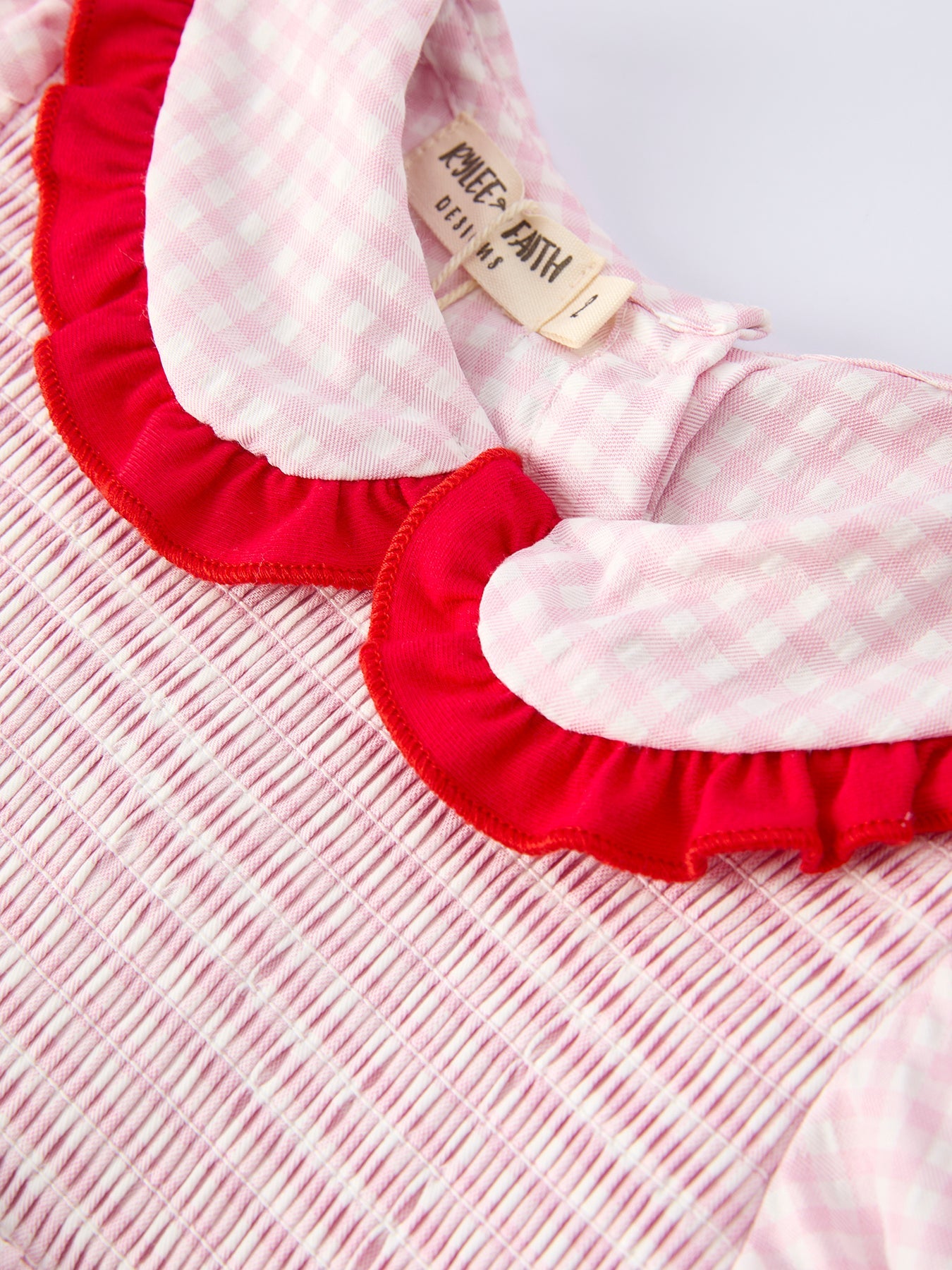 Girls’ Plaid Smocked Strawberry Applique Shorts Set | Boutique Baby Girl Summer Outfit | Strawberry Toddler Set