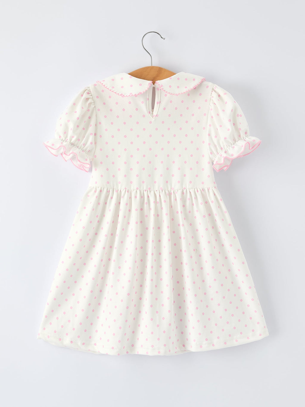 Back to School Polka Dot Girls Dress Pencil Bow Applique