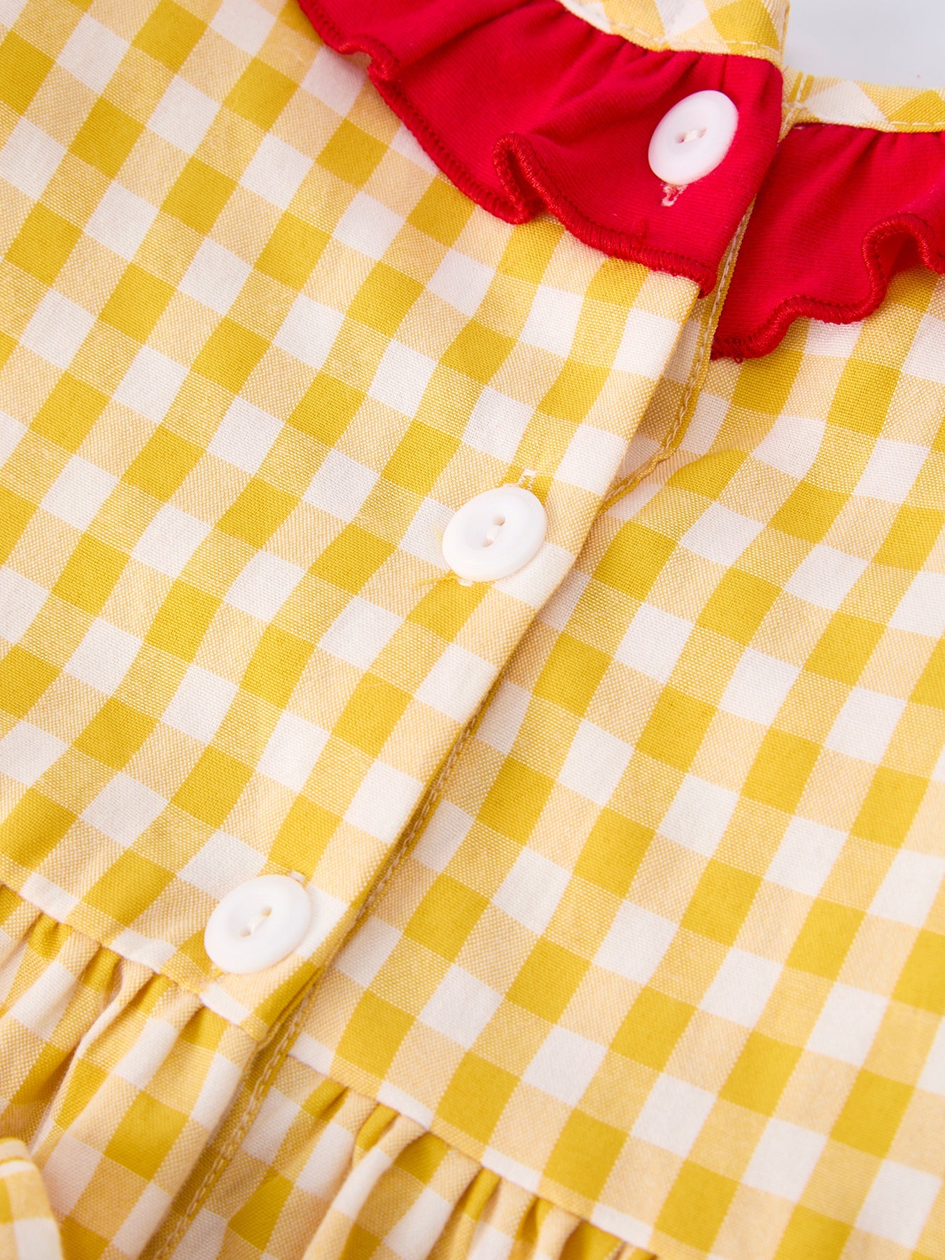📚✏️ Back To School Supply Plaid Girls Dress | Ruffle Collar Bow Boutique School Outfit