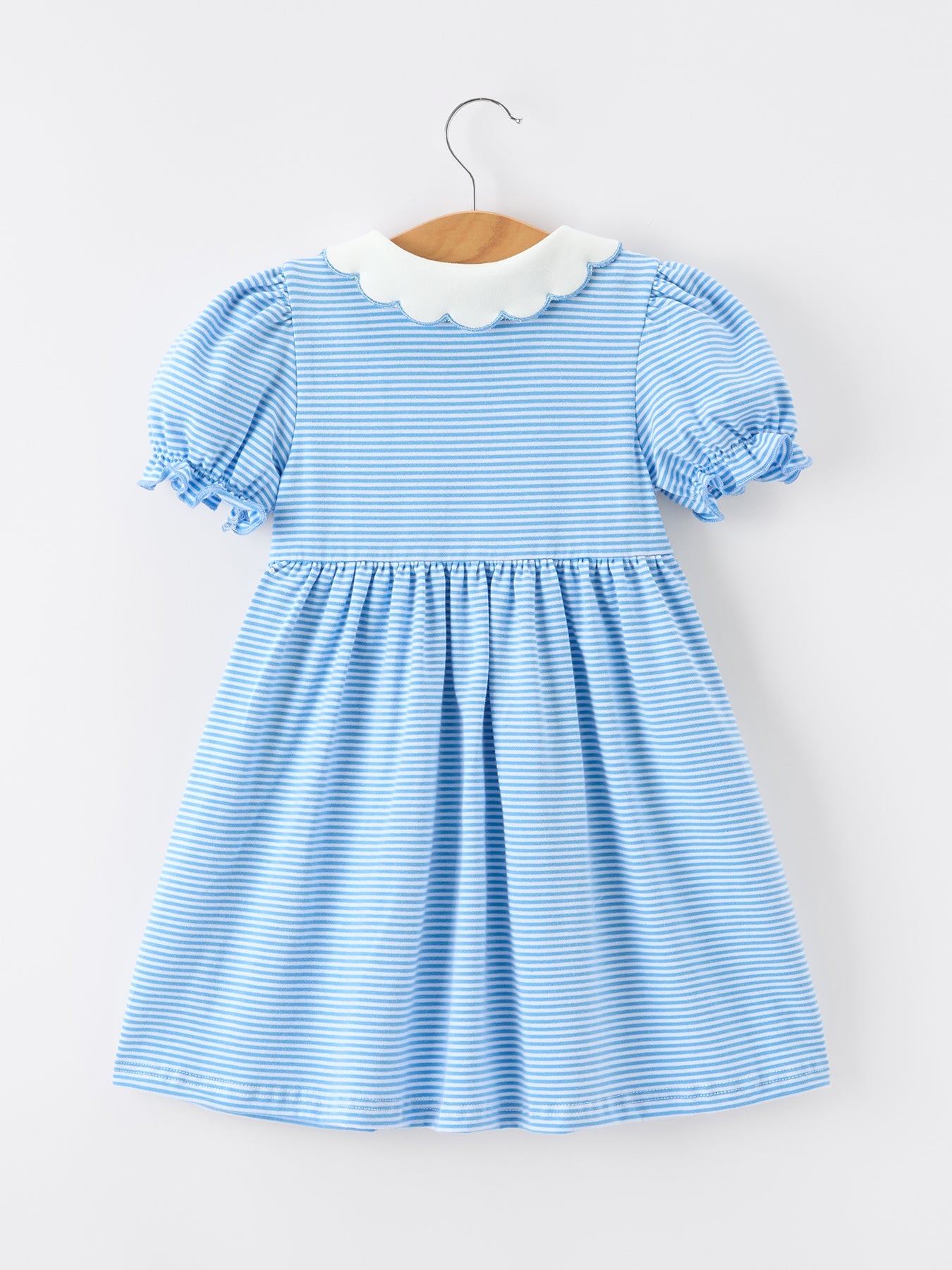 ✏️📚 Girls Back To School Pencil Dress | Petals Collar Pocket Applique Boutique School Outfit