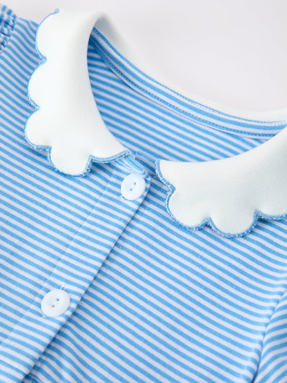 ✏️📚 Girls Back To School Pencil Dress | Petals Collar Pocket Applique Boutique School Outfit